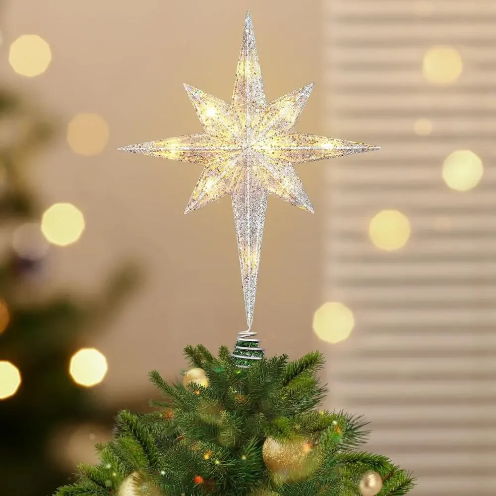 Christmas Tree Topper Lighted Star 10